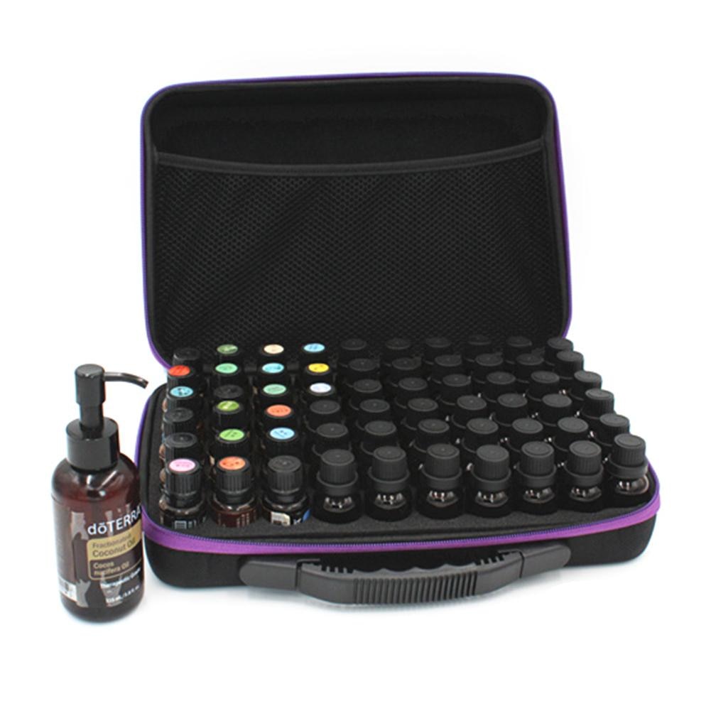 60 Bottles Essential Oil Case Storage Bag Holder Portable Travel Essential Oil Bottle Organizer Women Perfume Oil Collect Case