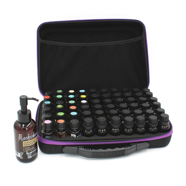 60 Bottles Essential Oil Case Storage Bag Holder Portable Travel Essential Oil Bottle Organizer Women Perfume Oil Collect Case