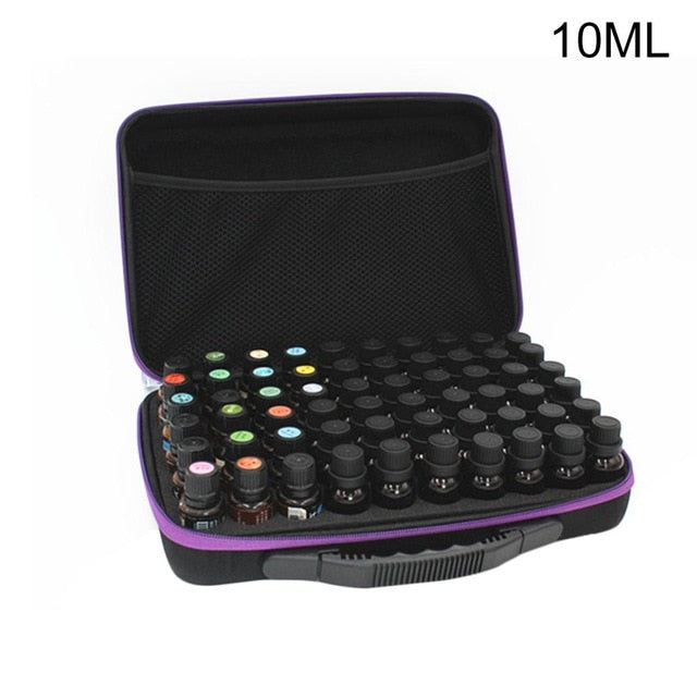 60 Bottles Essential Oil Case Storage Bag Holder Portable Travel Essential Oil Bottle Organizer Women Perfume Oil Collect Case