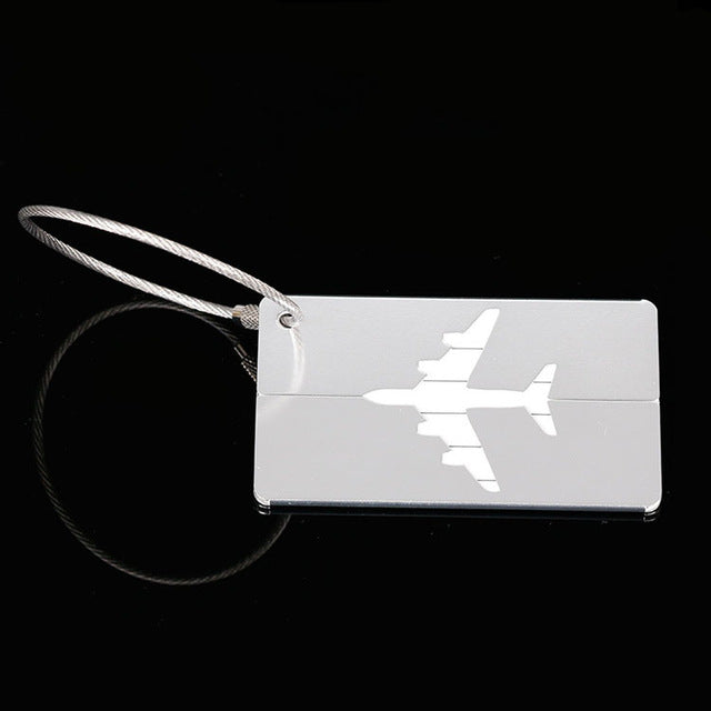 OKOKC Aluminium Alloy Luggage Tags Baggage Name Tags Suitcase Address Label Holder Travel Accessories