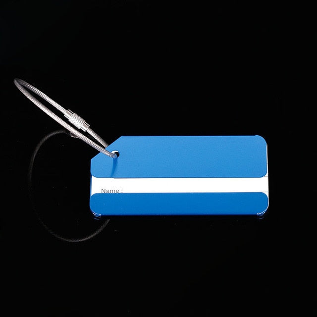 OKOKC Aluminium Alloy Luggage Tags Baggage Name Tags Suitcase Address Label Holder Travel Accessories