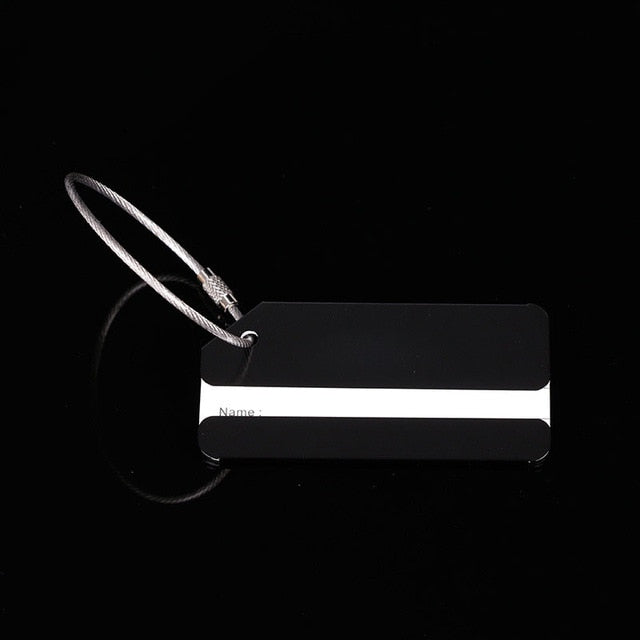 OKOKC Aluminium Alloy Luggage Tags Baggage Name Tags Suitcase Address Label Holder Travel Accessories