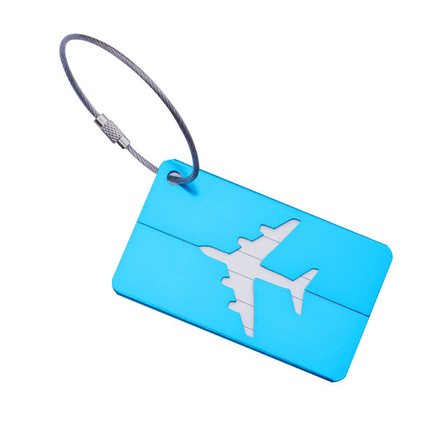 OKOKC Aluminium Alloy Luggage Tags Baggage Name Tags Suitcase Address Label Holder Travel Accessories