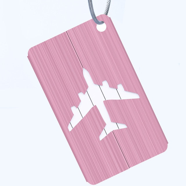 OKOKC Aluminium Alloy Luggage Tags Baggage Name Tags Suitcase Address Label Holder Travel Accessories