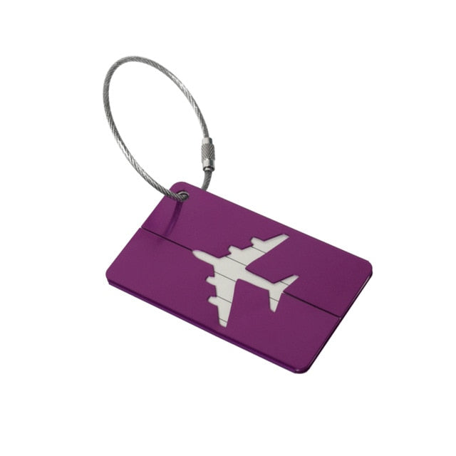 OKOKC Aluminium Alloy Luggage Tags Baggage Name Tags Suitcase Address Label Holder Travel Accessories