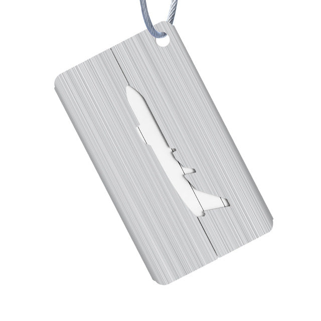 OKOKC Aluminium Alloy Luggage Tags Baggage Name Tags Suitcase Address Label Holder Travel Accessories