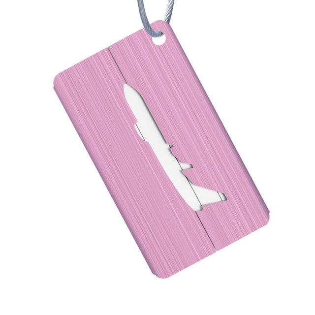 OKOKC Aluminium Alloy Luggage Tags Baggage Name Tags Suitcase Address Label Holder Travel Accessories