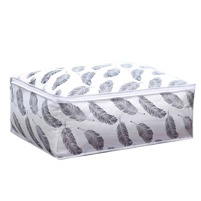 Flamingo Shape Quilt Storage Bag Home Clothes Quilt Pillow Blanket Storage Bag Travel Luggage Organizer Dampproof Sorting Bag