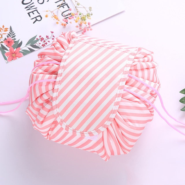Women Drawstring Travel Cosmetic Bag Makeup Bag Organizer Make Cosmetic Bag Case Storage Pouch Toiletry Beauty Kit Box OC471