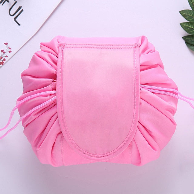 Women Drawstring Travel Cosmetic Bag Makeup Bag Organizer Make Cosmetic Bag Case Storage Pouch Toiletry Beauty Kit Box OC471