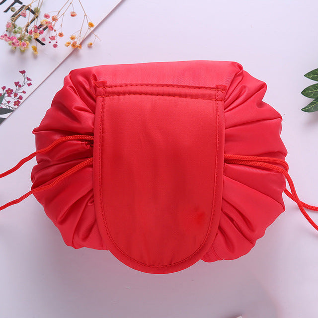 Women Drawstring Travel Cosmetic Bag Makeup Bag Organizer Make Cosmetic Bag Case Storage Pouch Toiletry Beauty Kit Box OC471