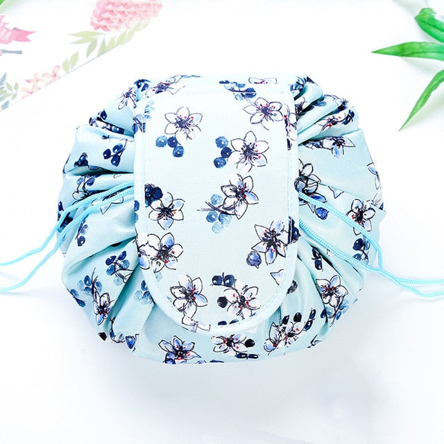 Women Drawstring Travel Cosmetic Bag Makeup Bag Organizer Make Cosmetic Bag Case Storage Pouch Toiletry Beauty Kit Box OC471