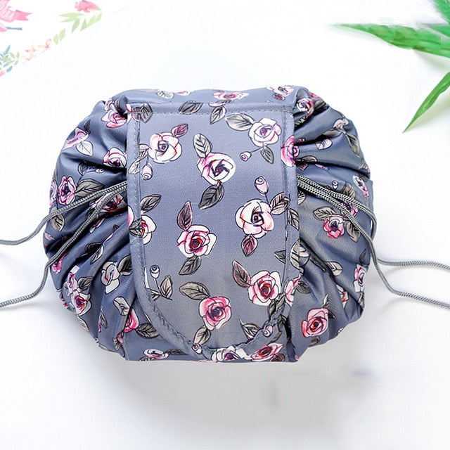 Women Drawstring Travel Cosmetic Bag Makeup Bag Organizer Make Cosmetic Bag Case Storage Pouch Toiletry Beauty Kit Box OC471