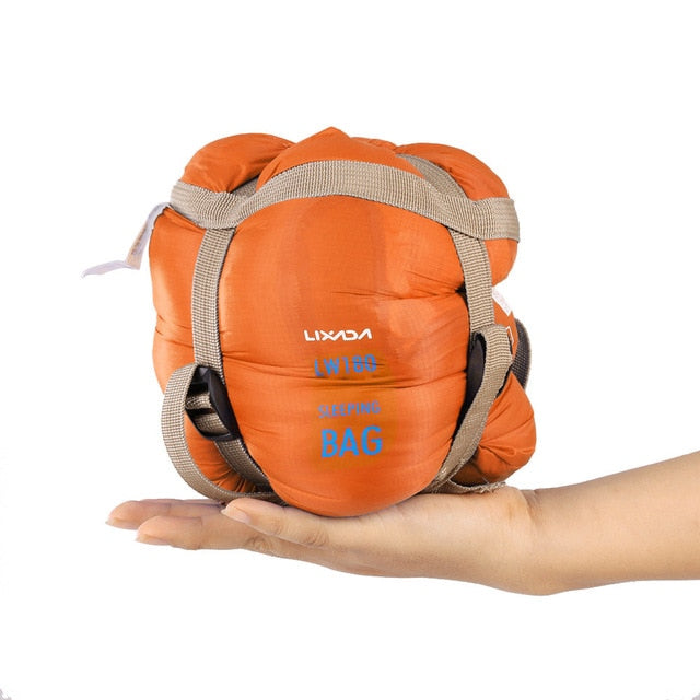Lixada 190 * 75cm Outdoor Multifunctional Camping Sleeping Bag Travel Hiking Ultra-light Envelope Hooded Sleeping Bed Lazy Bag