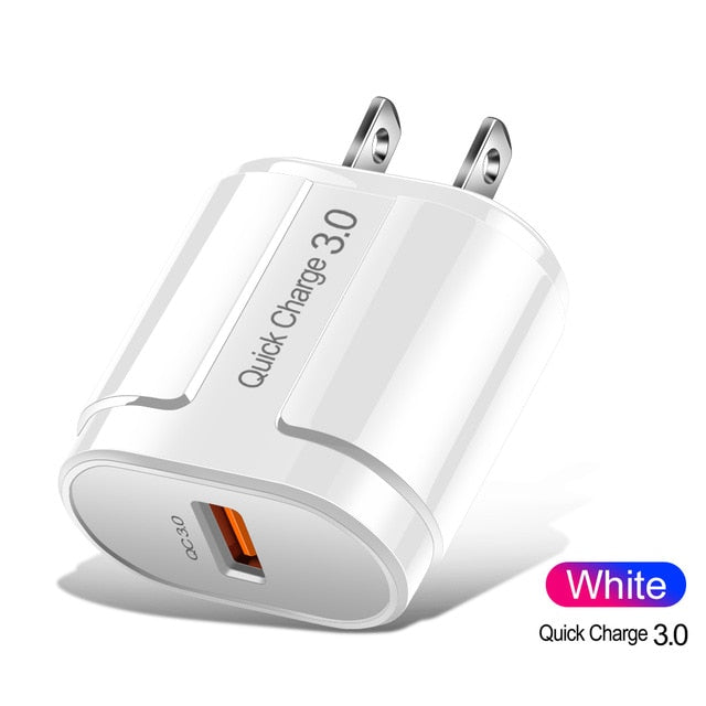suhach Quick Charge 3.0 2.0 USB Charger For iPhone Xiaomi Samsung Huawei QC3.0 QC Fast Charing Turbo Wall Mobile Phone Charger