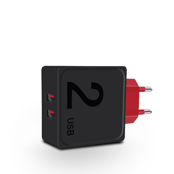 2.4A Universal USB Charger EU Plug Travel Wall Mobile Phone Fast  Charger Adapter For Iphone Samsung Xiaomi Huawei LG Microusb