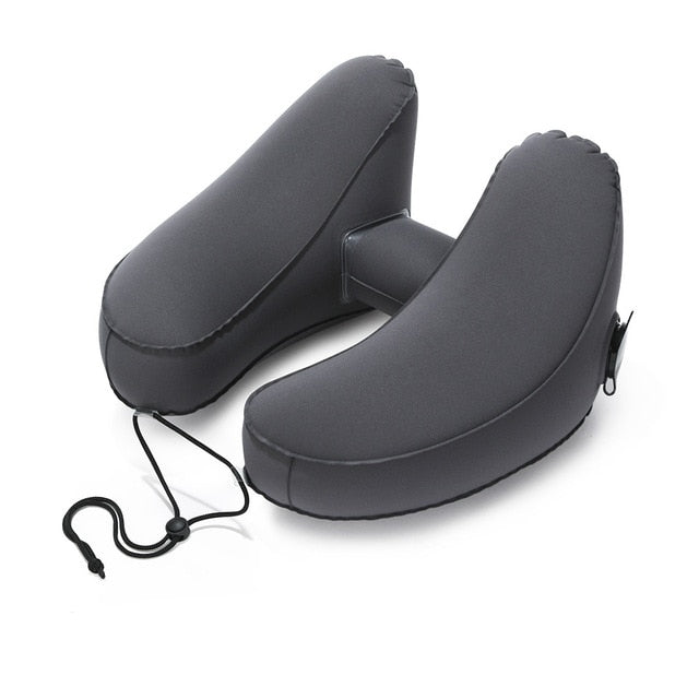 New H Shape Inflatable Travel Pillow Folding Lightweight nap Neck Pillow Car Seat office Airplane sleeping Cushion Pillow