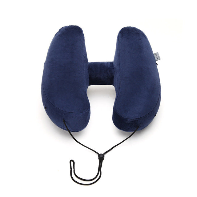 New H Shape Inflatable Travel Pillow Folding Lightweight nap Neck Pillow Car Seat office Airplane sleeping Cushion Pillow