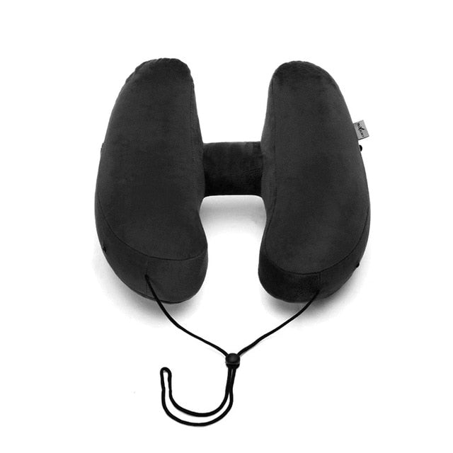 New H Shape Inflatable Travel Pillow Folding Lightweight nap Neck Pillow Car Seat office Airplane sleeping Cushion Pillow