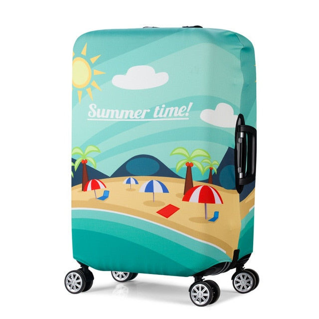 QIAQU Brand Travel Thicken Elastic Color Luggage Suitcase Protective Cover, Apply to 18-32inch Cases, Travel Accessories 2017