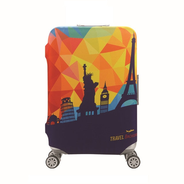 QIAQU Brand Travel Thicken Elastic Color Luggage Suitcase Protective Cover, Apply to 18-32inch Cases, Travel Accessories 2017
