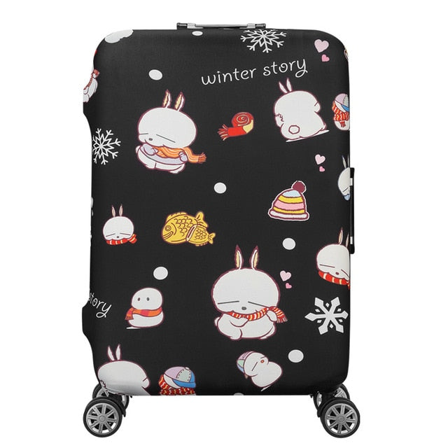 QIAQU Brand Travel Thicken Elastic Color Luggage Suitcase Protective Cover, Apply to 18-32inch Cases, Travel Accessories 2017