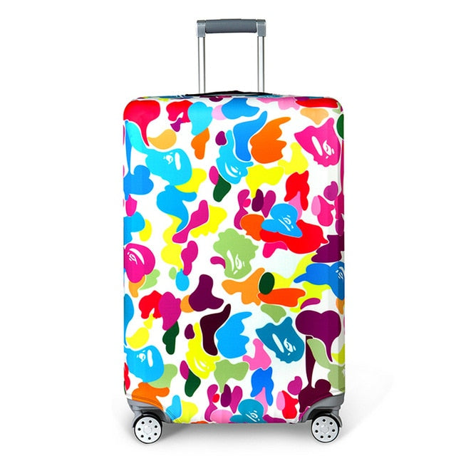 Elastic Travel Luggage Cover Dustproof Protective Travel Suitcase Cover For 18-32 Inch Trolley Bag Case Luggage Accessories