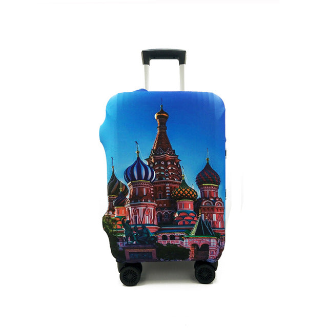 QIAQU Brand Travel Thicken Elastic Color Luggage Suitcase Protective Cover, Apply to 18-32inch Cases, Travel Accessories 2017
