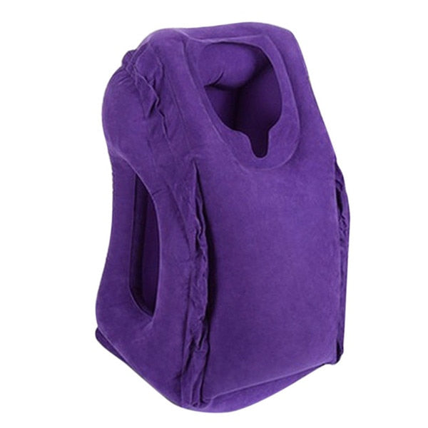 XC USHIO Inflatable Travel Sleeping Bag Portable Cushion Neck Pillow for Men Women Outdoor Airplane Flight Train Sleeping Easy