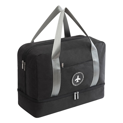 BUCHNIK Waterproof Portable Travel Bag Double Layer Classification Clothes Shoes Organizer Luggage Tidy Pouch Accessories Supply
