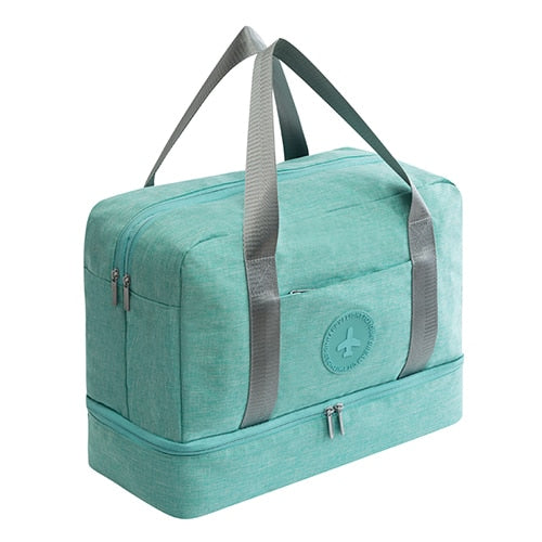 BUCHNIK Waterproof Portable Travel Bag Double Layer Classification Clothes Shoes Organizer Luggage Tidy Pouch Accessories Supply