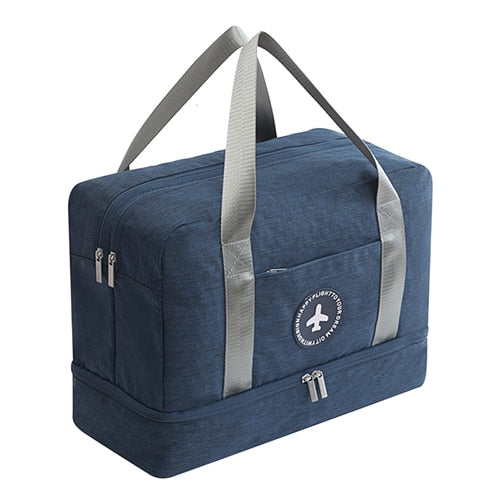 BUCHNIK Waterproof Portable Travel Bag Double Layer Classification Clothes Shoes Organizer Luggage Tidy Pouch Accessories Supply