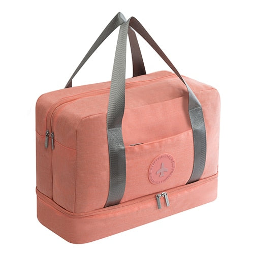 BUCHNIK Waterproof Portable Travel Bag Double Layer Classification Clothes Shoes Organizer Luggage Tidy Pouch Accessories Supply