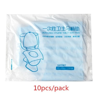 BUCHNIK Travel Disposable Toilet Seat Pats Waterproof  PE Covers Portable Paper Pad Trip Luggage Essentials Accessories Item