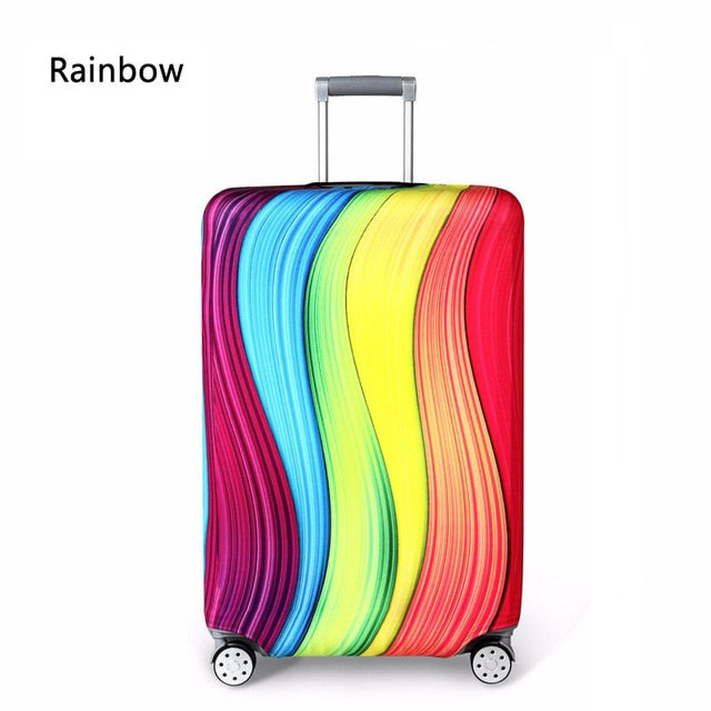 Elastic Travel Luggage Cover Dustproof Protective Travel Suitcase Cover For 18-32 Inch Trolley Bag Case Luggage Accessories