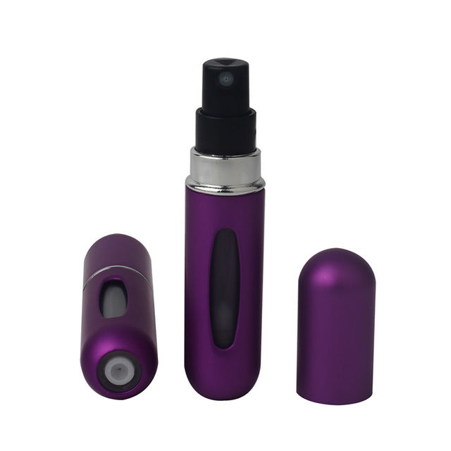 5ml Portable Mini Refillable Perfume Bottle With Spray Scent Pump Empty Cosmetic Containers Spray Atomizer Bottle For Travel New