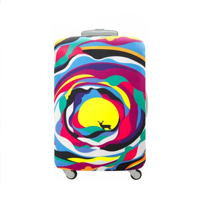 QIAQU Brand Travel Thicken Elastic Color Luggage Suitcase Protective Cover, Apply to 18-32inch Cases, Travel Accessories 2017