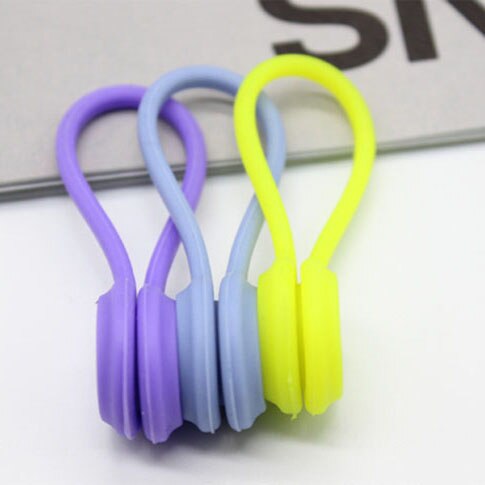 3Pcs/Pack Earphone Cord Winder Cable Holder Organizer Clips Multi Function Durable Magnet Headphones Winder Cables Drop Shipping