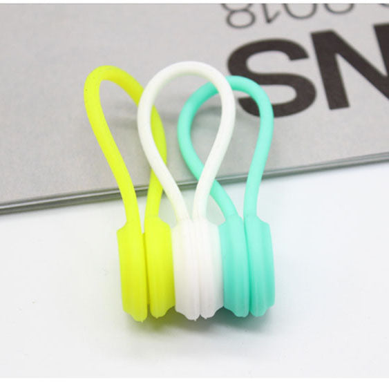3Pcs/Pack Earphone Cord Winder Cable Holder Organizer Clips Multi Function Durable Magnet Headphones Winder Cables Drop Shipping