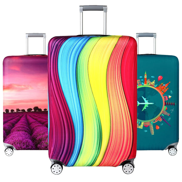 Elastic Travel Luggage Cover Dustproof Protective Travel Suitcase Cover For 18-32 Inch Trolley Bag Case Luggage Accessories