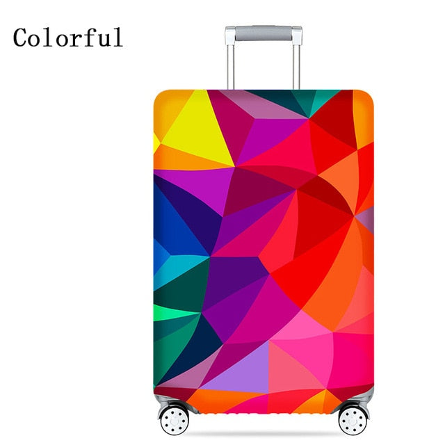 Elastic Travel Luggage Cover Dustproof Protective Travel Suitcase Cover For 18-32 Inch Trolley Bag Case Luggage Accessories
