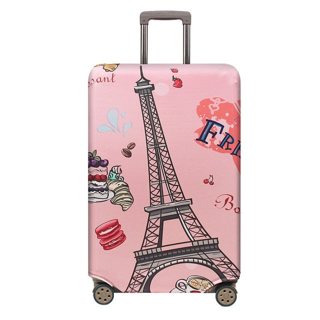 Elastic Travel Luggage Cover Dustproof Protective Travel Suitcase Cover For 18-32 Inch Trolley Bag Case Luggage Accessories