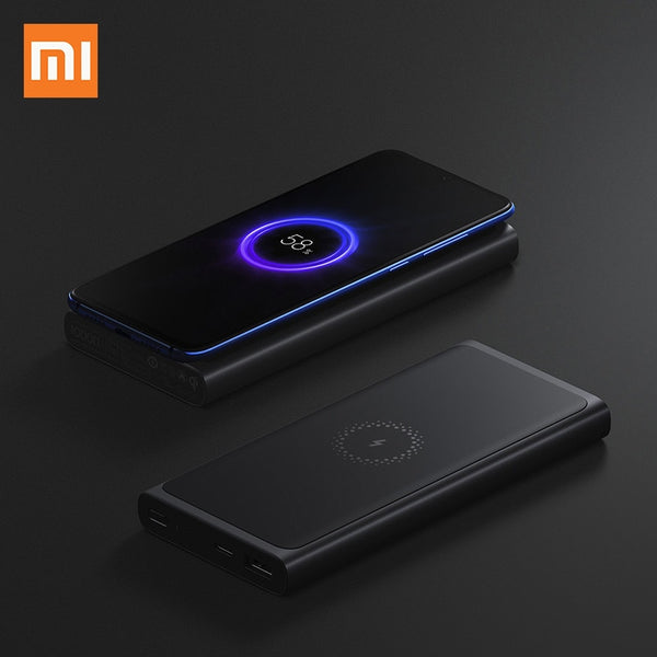 Xiaomi Wireless Power bank 10000mAh PLM11ZM  USB Type C Mi Powerbank 10000 Qi Fast Wireless Charger Portable Charging Poverbank