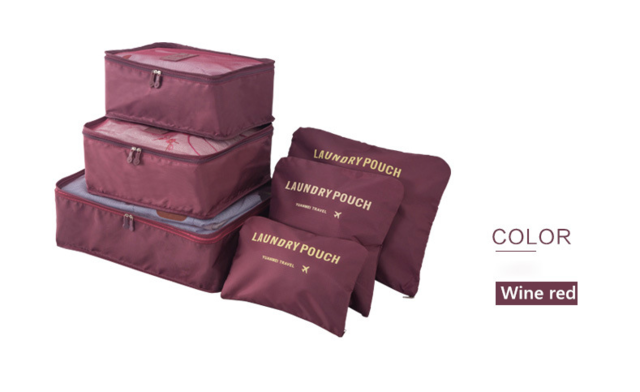 high quality 6pcs/set luggage Travel organizer bag large for Men women Multifunction cosmetic organizer make up bags