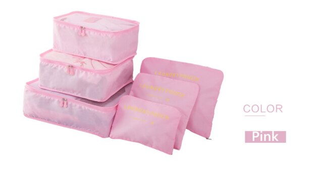 high quality 6pcs/set luggage Travel organizer bag large for Men women Multifunction cosmetic organizer make up bags