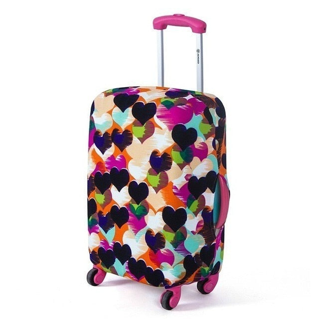 Colorful Travel Luggage Cover Protective Suitcase Cover Trolley Case Accessories Travel Luggage Dust Cover For 18 To 30 Inch Bag