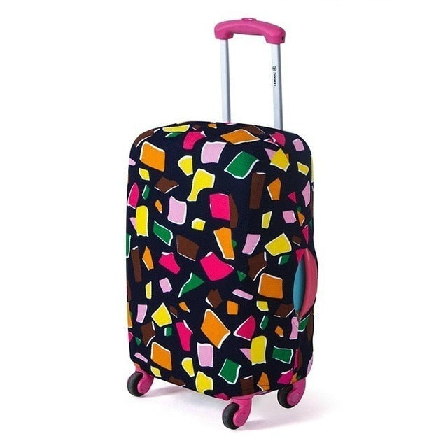 Colorful Travel Luggage Cover Protective Suitcase Cover Trolley Case Accessories Travel Luggage Dust Cover For 18 To 30 Inch Bag