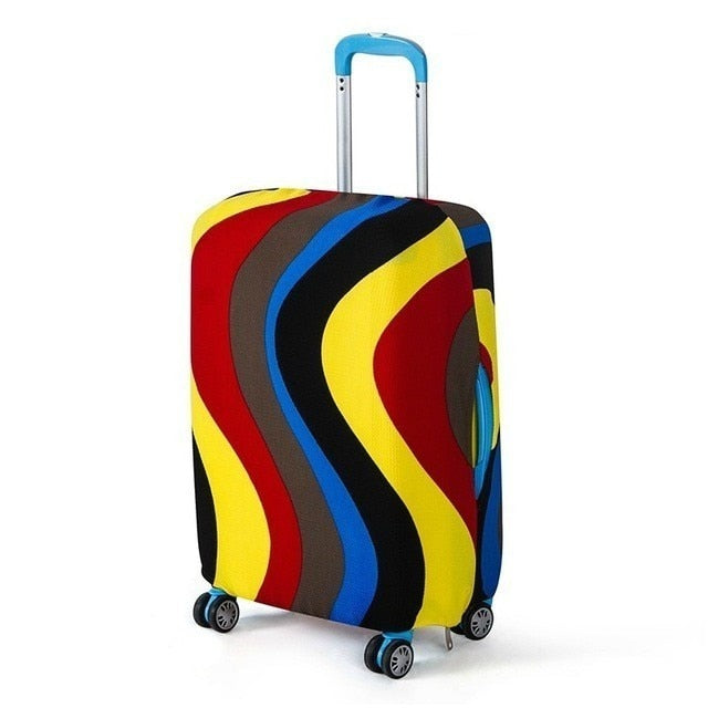 Colorful Travel Luggage Cover Protective Suitcase Cover Trolley Case Accessories Travel Luggage Dust Cover For 18 To 30 Inch Bag