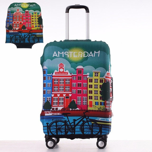 TRIPNUO Thicker Travel Luggage Suitcase Protective Cover for Trunk Case Apply to 19''-32'' Suitcase Cover Elastic Perfectly